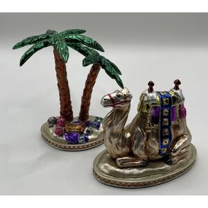 Waterford Holiday Heirlooms Nativity Camel & Large Palm Tree-124731 With Box